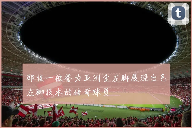 邵佳一被誉为亚洲金左脚展现出色左脚技术的传奇球员